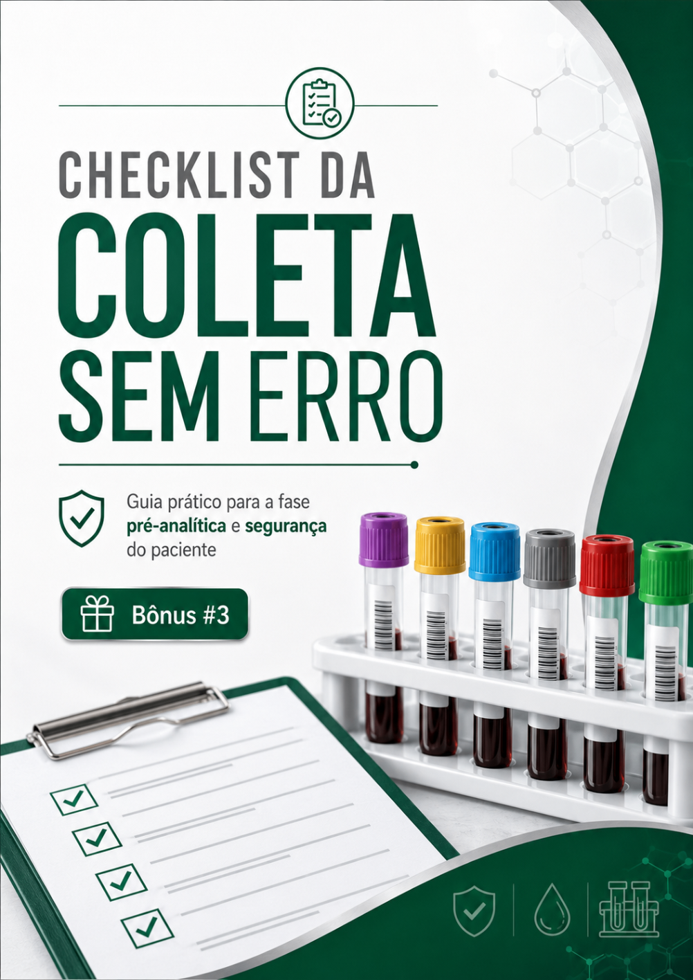 Capa do material CHECKLIST DA COLETA SEM ERRO