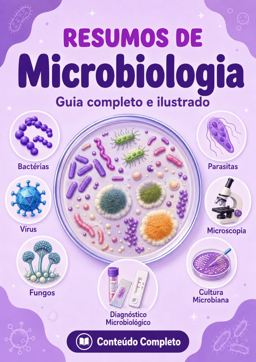 Capa do resumo de Microbiologia